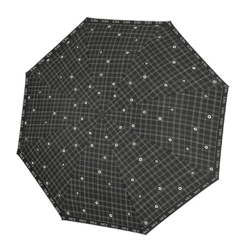 Annuoshu ομπρέλα τριών πτυχών με οκτώ βραχίονες, χειροκίνητο άνοιγμα, UPF 50+ προστασία UV, μεταλλικός σκελετός