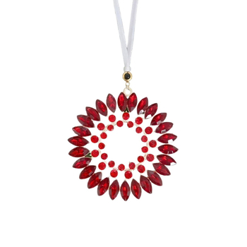 Božićni projekcijski privjesak od legure s kristalima, elektroplatiranje, motiva biljaka i cvijeća, projekcija fotografije po narudžbi