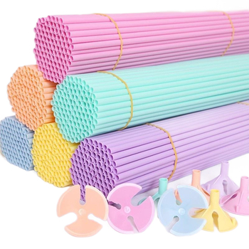 PVC štapić za balone, makaron boja, ojačan i tvrd, za unutarnju upotrebu, brenda Same glory, pogodan za sportske događaje