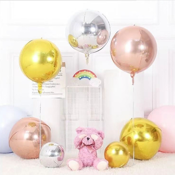 Balon od aluminijske folije, zaobljenog oblika, pogodan za rođendane i vjenčanja