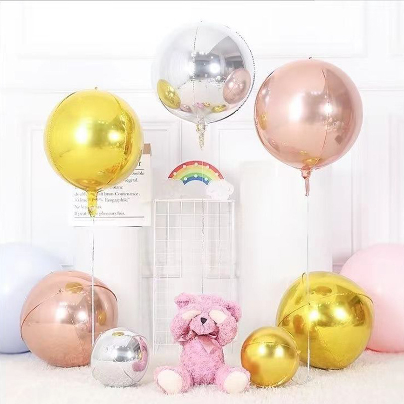 Balon od aluminijske folije, zaobljenog oblika, pogodan za rođendane i vjenčanja