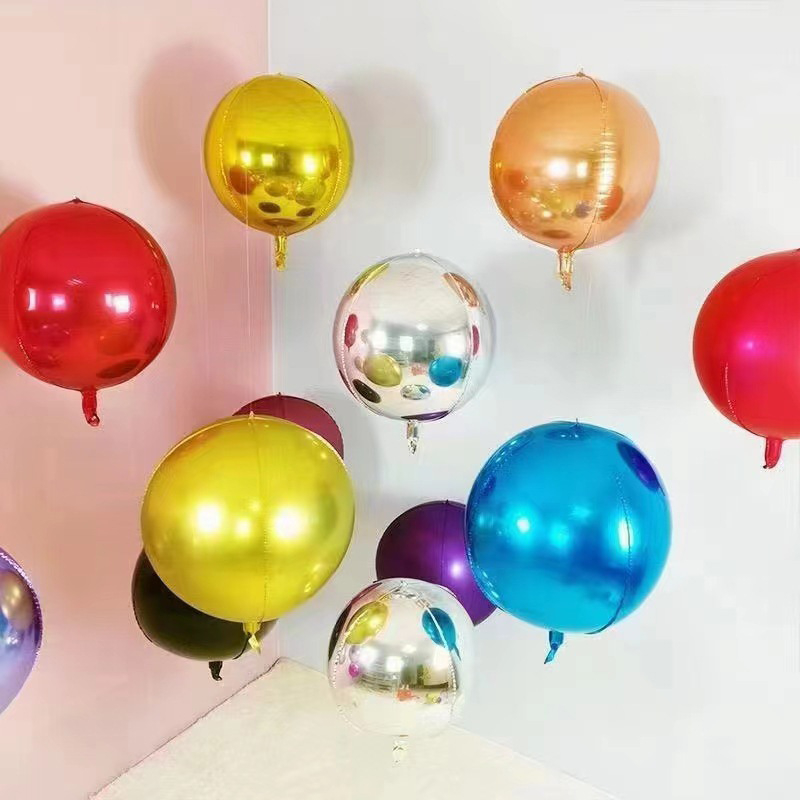 Balon od aluminijske folije, zaobljenog oblika, pogodan za rođendane i vjenčanja