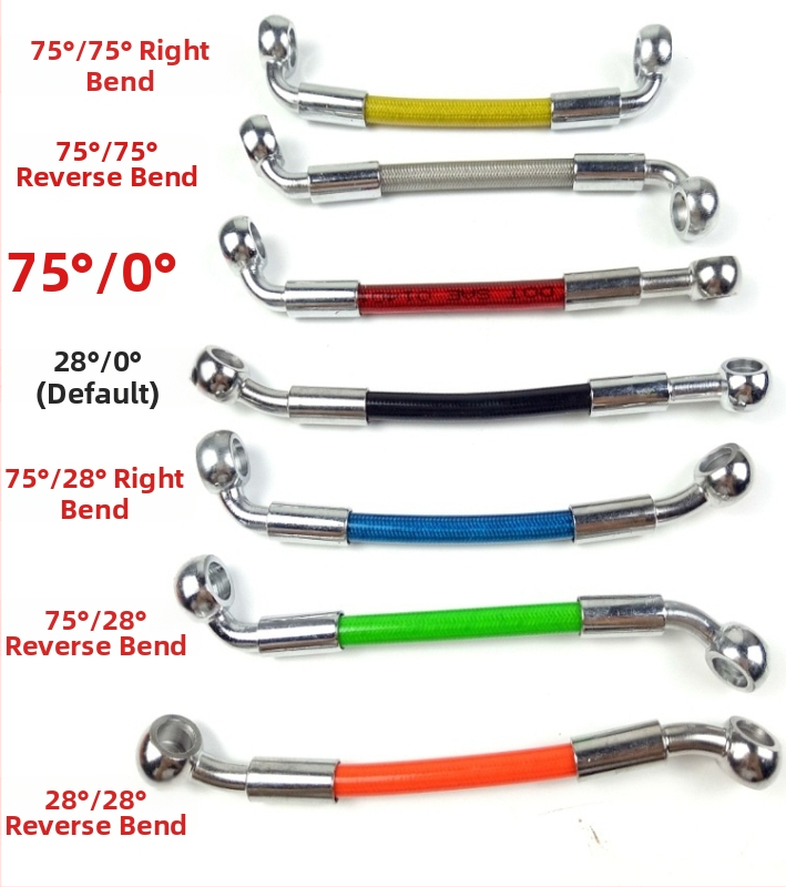 Moorer 0008 brzdová hadica pre predné a zadné kotúčové brzdy, vysokotlaké oceľové opletenie