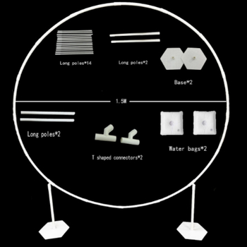 Plastična balon arka kolona – srce oblikovan prsten i zračni krug, vanjska dekoracija za prijedlog, šifra proizvoda Arch; pogodna za vanjske prostore; sportski događaji; bez uvoza