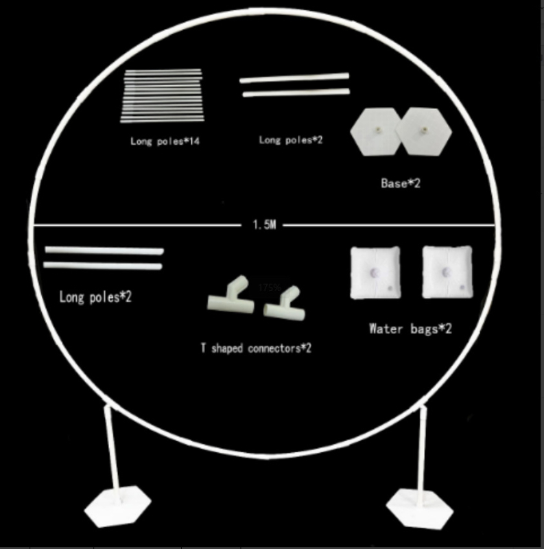 Plastična balon arka kolona – srce oblikovan prsten i zračni krug, vanjska dekoracija za prijedlog, šifra proizvoda Arch; pogodna za vanjske prostore; sportski događaji; bez uvoza