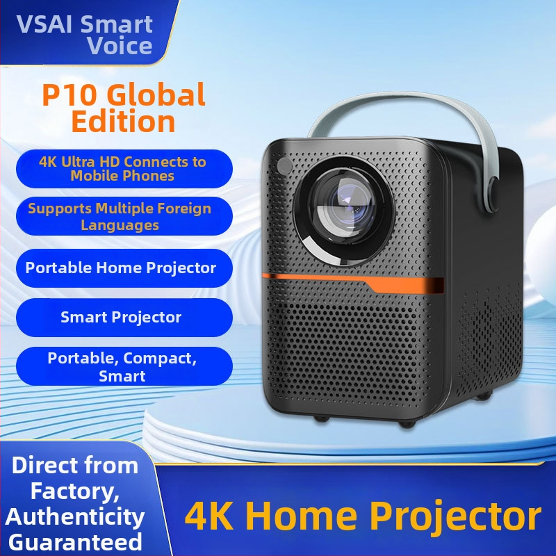 Pametni prenosni kućni projektor s H700 čipom, Android kompatibilan, 4K podrška, USB sučelje, glasovno upravljanje, memorija RAM+ROM: 1GB+8GB / 2GB+16GB / 4GB+32GB