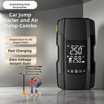 Vzduchová pumpa do auta s núdzovým štartom a napájaním, 14,8 V, 120 W, 35 L/min, digitálny displej, prevádzka >20 min