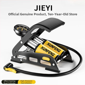 Pedálový nafukovač do auta s digitálnym displejom, 240V, 220W, viac ako dva valce, varovné svetlo