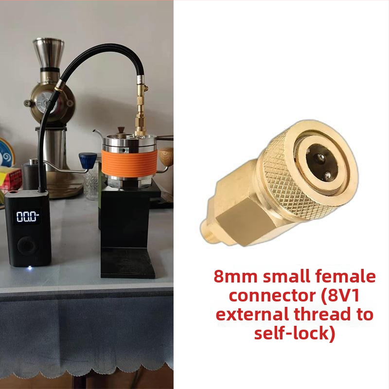 Ručná vysokotlaká pumpa s 8 mm rýchlym konektorom a adaptérom závitu samička–samec pre DIY kávovary