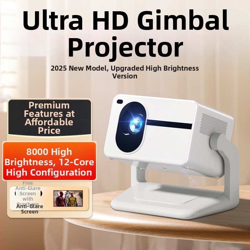 Happy Investment Prijenosni projektor, 1080p (1920x1080), 5000 lm, 60 W, PTZ, projekcija do 150 inča