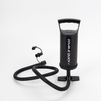 Ručna dvostruka pumpa za zrak (Model 198), plastično kućište, za lopte, uključuje 2 adaptera za nadimanje