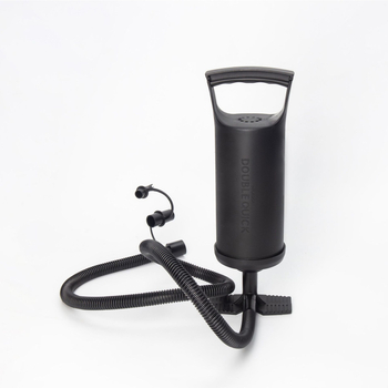 Ručna dvostruka pumpa za zrak (Model 198), plastično kućište, za lopte, uključuje 2 adaptera za nadimanje