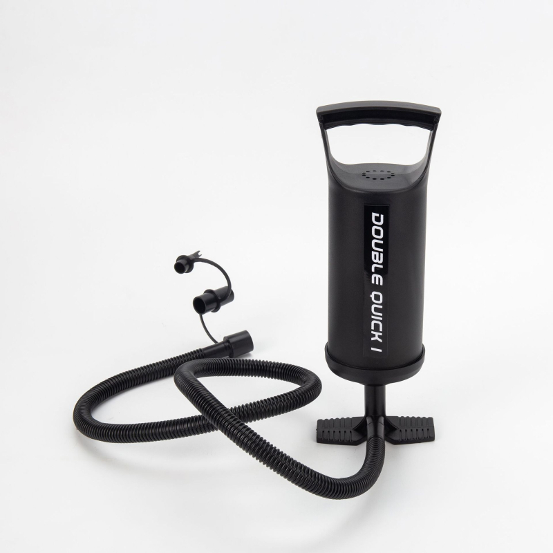 Ručna dvostruka pumpa za zrak (Model 198), plastično kućište, za lopte, uključuje 2 adaptera za nadimanje