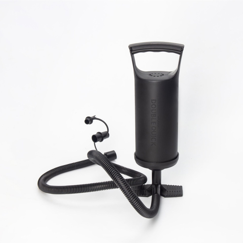 Ručna dvostruka pumpa za zrak (Model 198), plastično kućište, za lopte, uključuje 2 adaptera za nadimanje