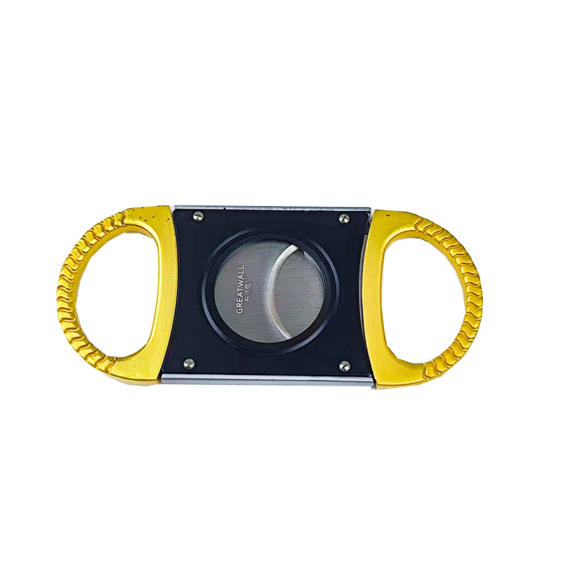 Dvostruki rezač za cigare — Lijunshi, nehrđajući čelik, elektroplatirana površina, jednostavan dizajn