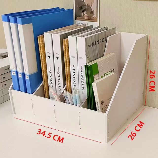 Stolni organizator dokumenata od drvo-plastike, model File box, marka Yuzi slo, debljina 5 mm, stražnja širina 90 mm