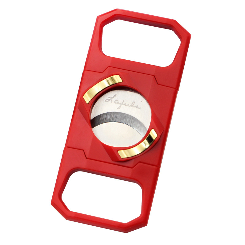 Lafuli szivarolló és öngyújtó készlet, hordozható kezdőknek, 2 részes műanyag készlet, logó nyomtatás elérhető, ajándékba megfelelő