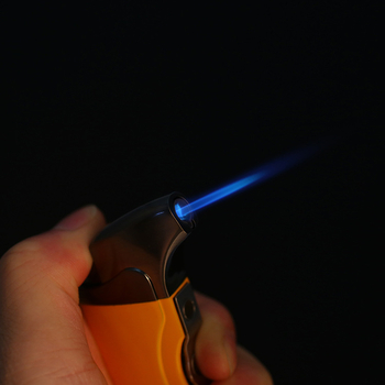 Szivarolló és szélvédett öngyújtó készlet, cinkötvözet, bután, beépített világítás