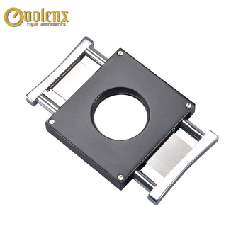 Rezač cigareta - kvadratni nehrđajući čelik, dvostruke oštrice, profesionalni alat (Brand: Wei Longxin; tisk logotipa; mogućnost prilagodbe; pakiranje: 50)
