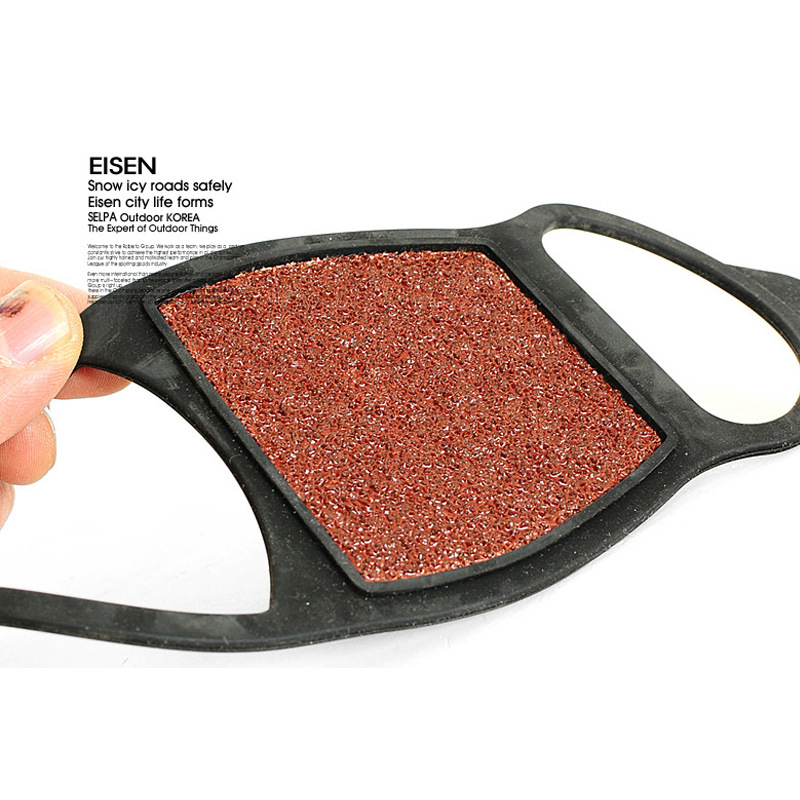 CLS protecții pentru încălțăminte din aluminiu, cu două fețe, nisip grosier pentru anti-derapare pe gheață și zăpadă