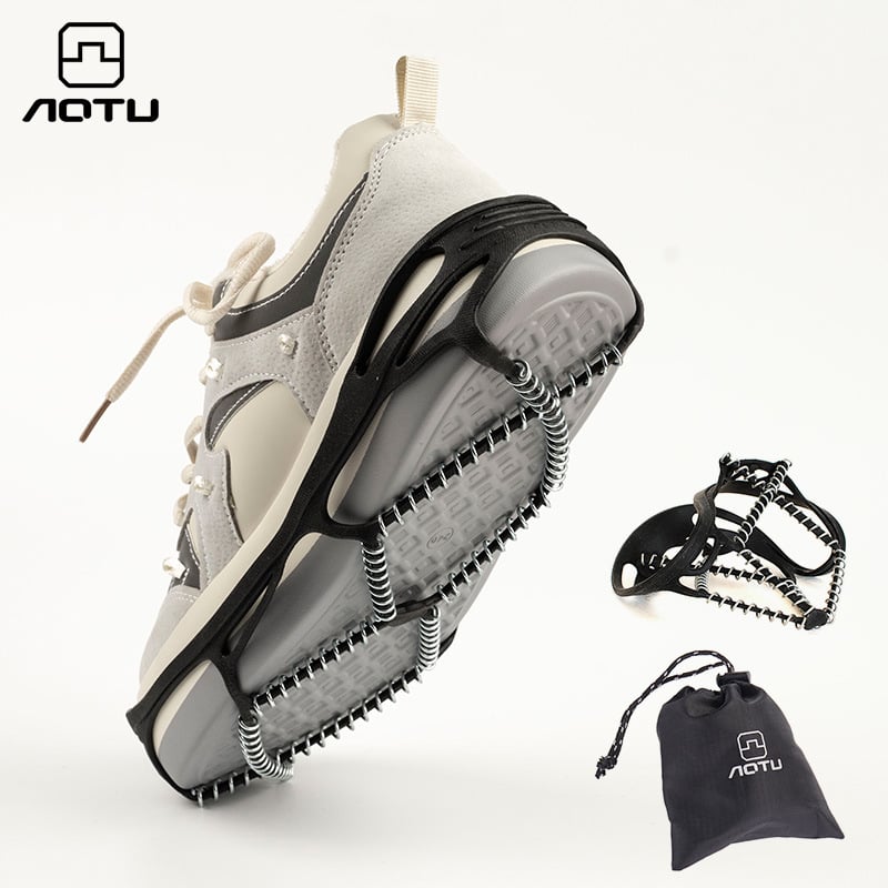 Aotu Huse antiderapante pentru încălțăminte cu gheare de gheață, PE, pachet de 100