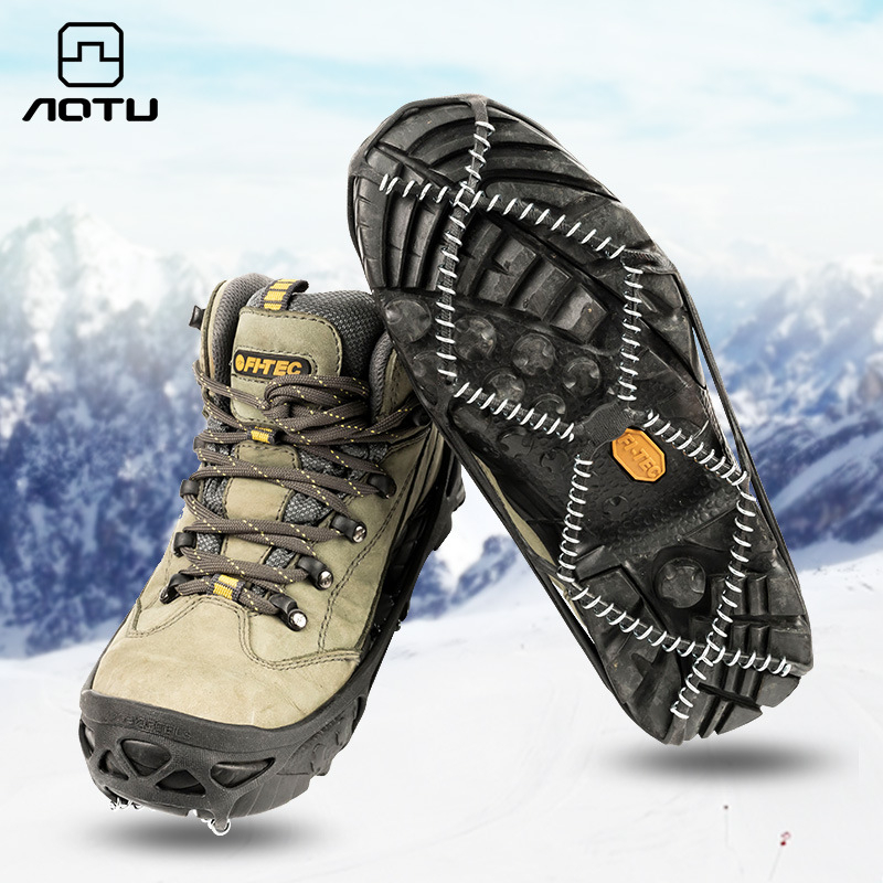 Aotu Huse antiderapante pentru încălțăminte cu gheare de gheață, PE, pachet de 100