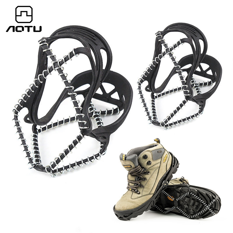 Aotu Huse antiderapante pentru încălțăminte cu gheare de gheață, PE, pachet de 100