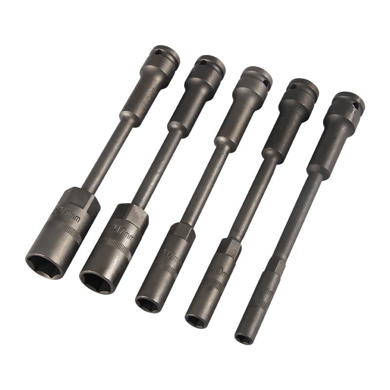 Pneumatikus dugókulcs, hosszított nyéllel, vanádium-acél elektroforozás felülettel, autójavító szerszám