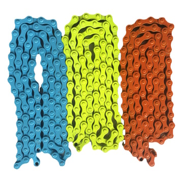 Верига за планински велосипед — стоманена, разстояние между звената 12,7 мм, модел 26, максимално натоварване 800 N