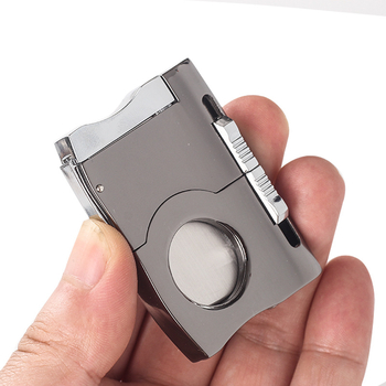 Nehrđajući čelični nož za cigare, višenamjenski, s dvostrukim otvorom za cigare, prijenosni