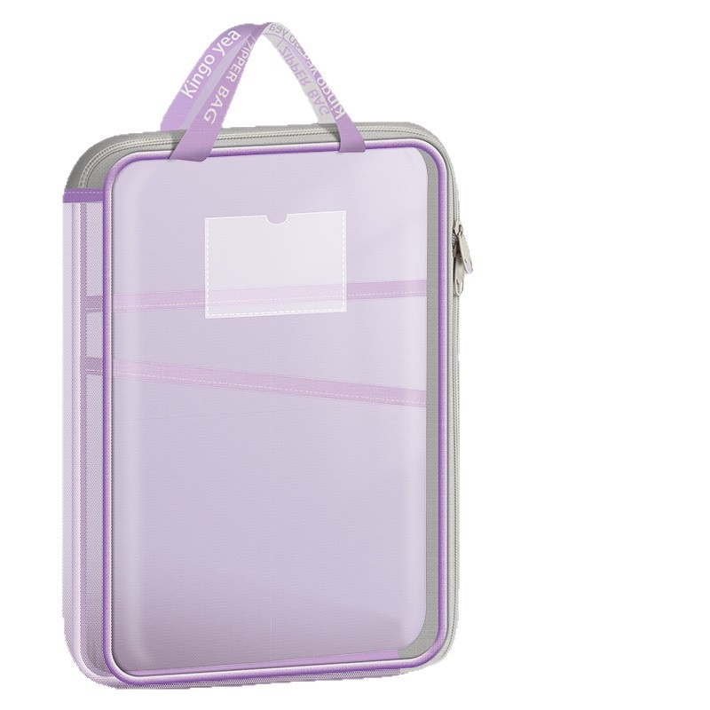 Torba za dokumente od najlonske mreže sa zatvaračem, više slojeva, L-oblik, oblik papirne cigle (Brand: Caiou Stationery; Material: Nylon mesh; Closure: Zipper; Shape: Paper brick)