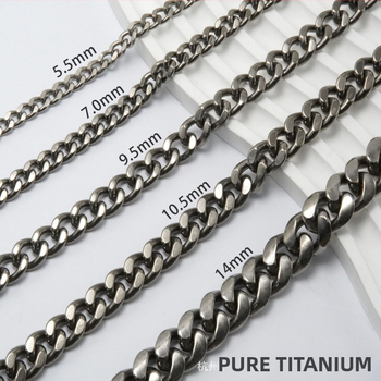 Kubanska lančana ogrlica od metala, glatka završnica, marka Deep Space, ljeto 2021