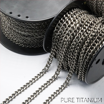 Kubanska lančana ogrlica od metala, glatka završnica, marka Deep Space, ljeto 2021