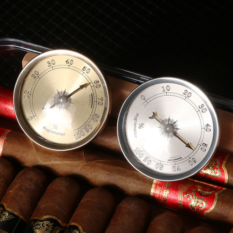 Dhl higrometar za humidor cigara – bez baterije, ugrađen, kovni mjerač vlage za kutije za cigare i vinske ormariće