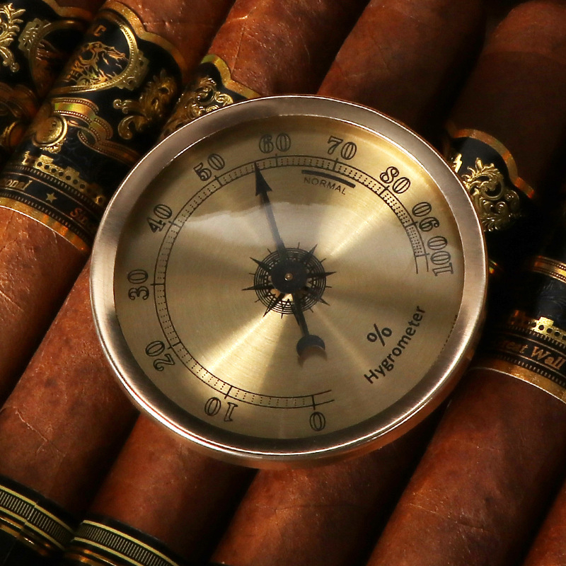 Dhl higrometar za humidor cigara – bez baterije, ugrađen, kovni mjerač vlage za kutije za cigare i vinske ormariće