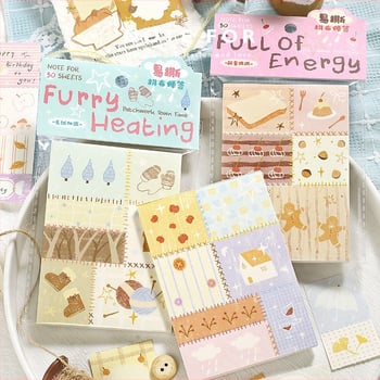 Бележник за колажи Patchwork Town Time Series, с разкъсващи се листове и DIY колажи — Марка Lover of letters; Материал писмена хартия; Стил прост; Изработка печат