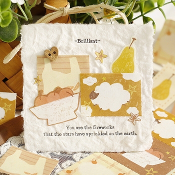 Бележник за колажи Patchwork Town Time Series, с разкъсващи се листове и DIY колажи — Марка Lover of letters; Материал писмена хартия; Стил прост; Изработка печат