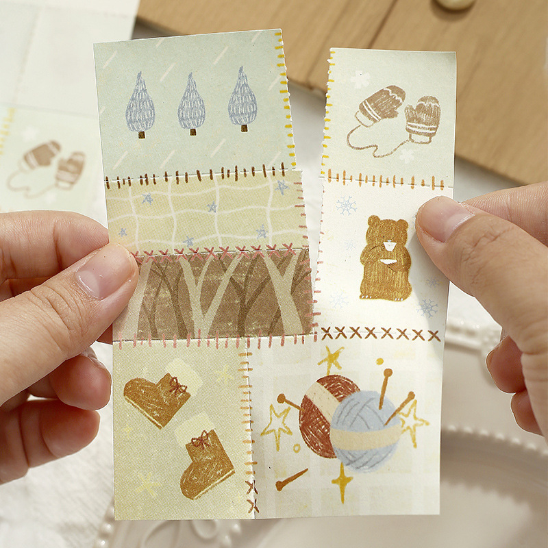 Бележник за колажи Patchwork Town Time Series, с разкъсващи се листове и DIY колажи — Марка Lover of letters; Материал писмена хартия; Стил прост; Изработка печат