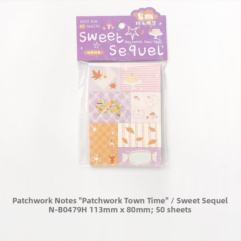 Бележник за колажи Patchwork Town Time Series, с разкъсващи се листове и DIY колажи — Марка Lover of letters; Материал писмена хартия; Стил прост; Изработка печат