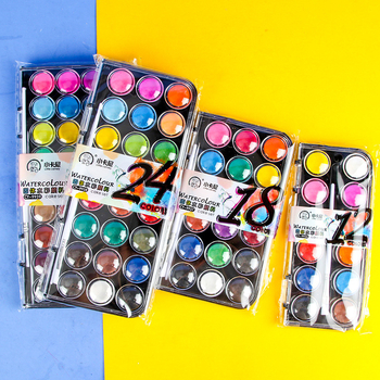 Комплект гуаш за начинаещи Little Carney с мултицветен твърд пигмент; опаковка: мултицветни пигменти; за рисуване гуаш; подходящ за подарък