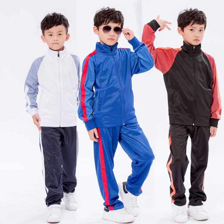 Casual sportski komplet s dugim rukavima, rever ovratnik, jednobojni uzorak (Zima, Proljeće, Jesen)