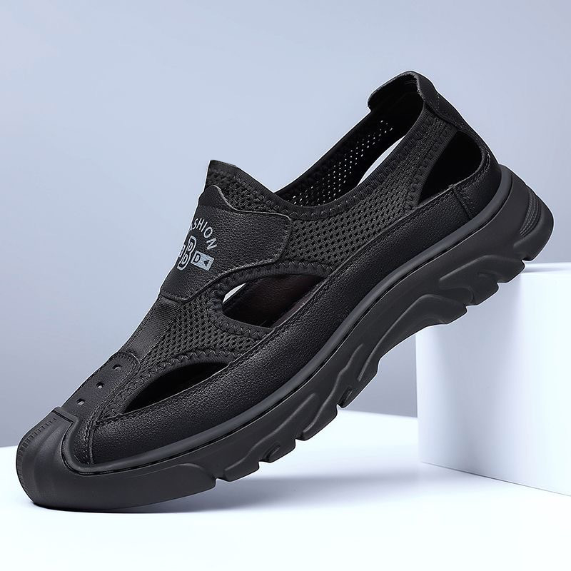 Muške PVC sandale, slip-on, prozračne i otporne na klizanje, zatvoren vrh, proljeće 2025