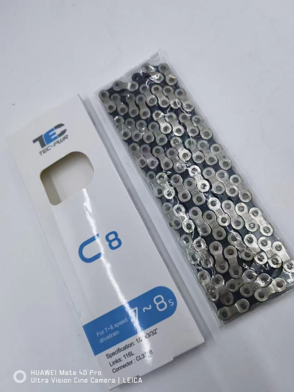 Αλυσίδα ποδηλάτου βουνού TEC8S – 8 ταχύτητες, ατσάλι, 116 συνδέσμοι, Βήμα 7.1