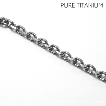 Lanț Taijiao din titan pur, ușor și rezistent la coroziune, metal placat electroplatinat pentru bărbați și femei