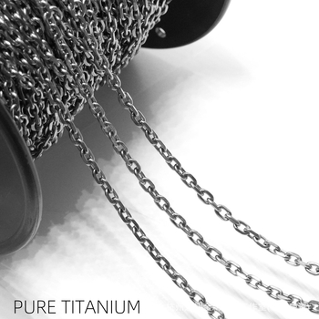 Lanț Taijiao din titan pur, ușor și rezistent la coroziune, metal placat electroplatinat pentru bărbați și femei