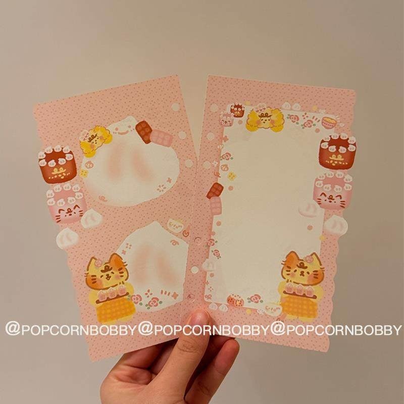 Мемо блокче с двустранни вътрешни страници с различни шарки — хартия, модерен минимализъм, печат