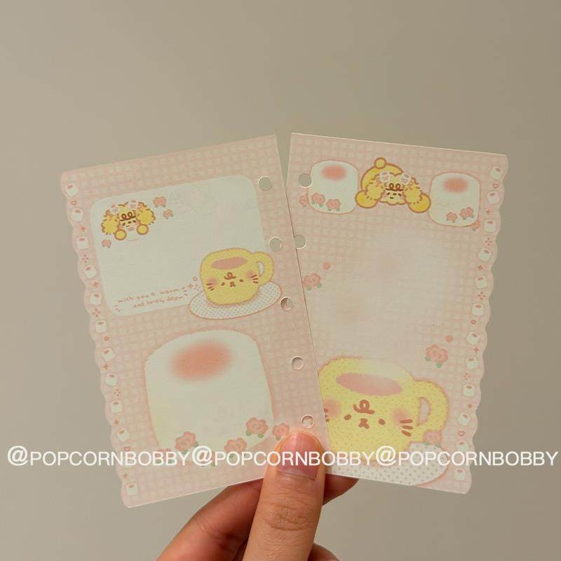 Мемо блокче с двустранни вътрешни страници с различни шарки — хартия, модерен минимализъм, печат