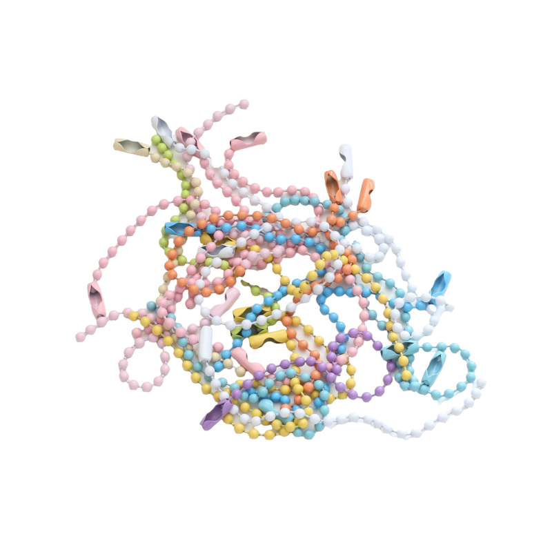  Lanț metalic tip ball chain pentru bijuterii DIY, finisaj vopsea coaptă, lanț pentru chei, lansare vară 2025