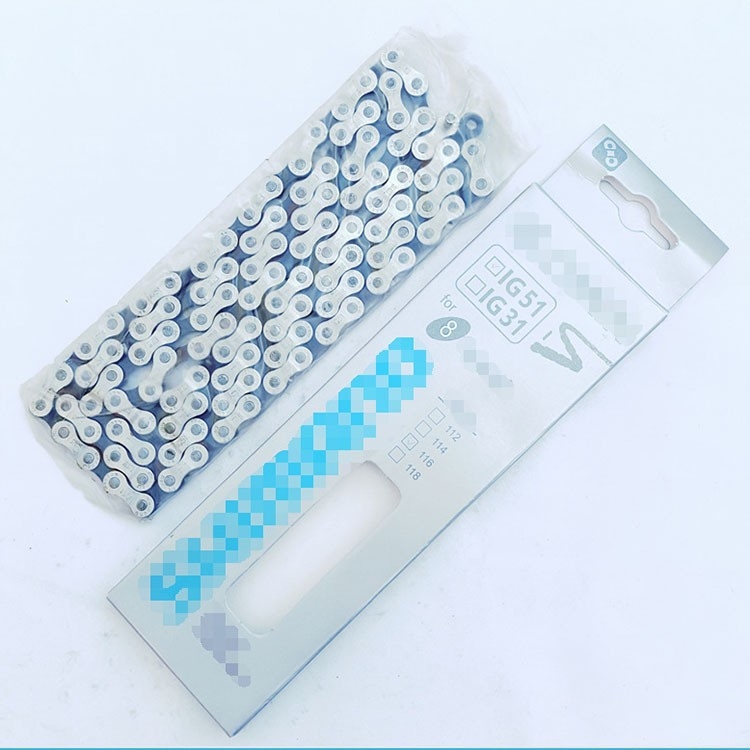 HG51 αλυσίδα ποδηλάτου βουνού, μεταβλητής ταχύτητας, συμβατή με 6–8 ταχύτητες, χάλυβας μαγανίου, βήμα 116, εφελκυστικό όριο 950 kN