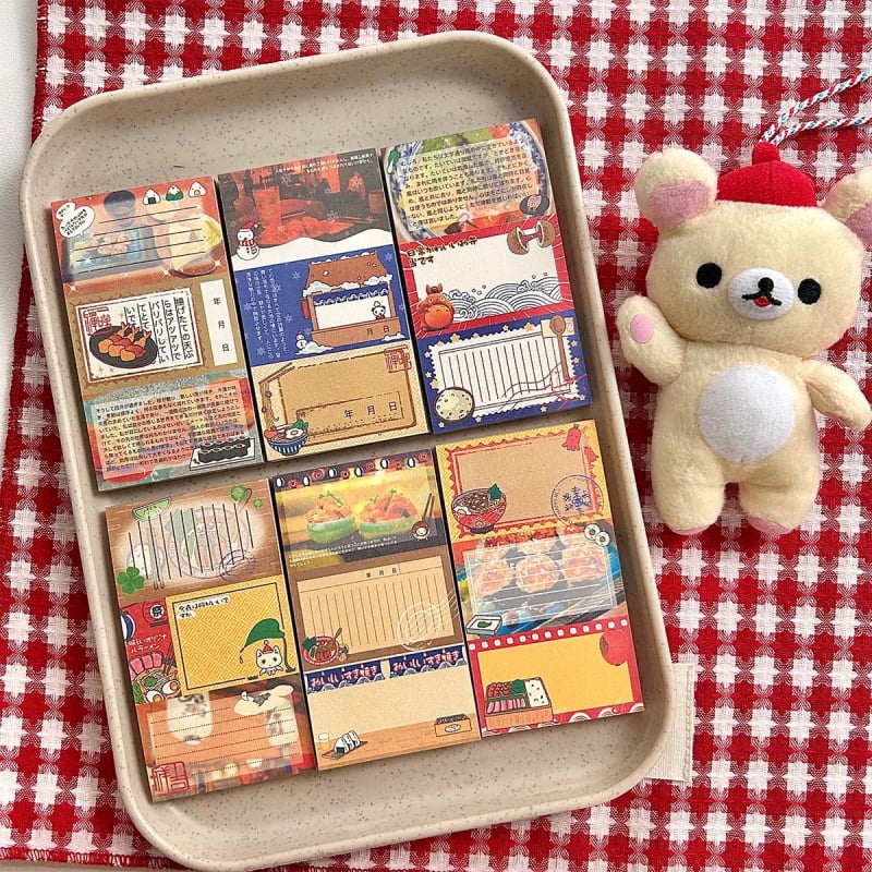 Wow Wow Card колажен дневник комплект – хартия за писане, японски стил печат, материали за колаж